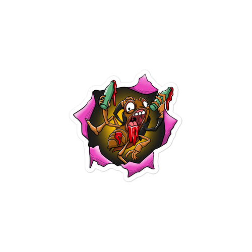 Blood Roach Sticker 3x3"