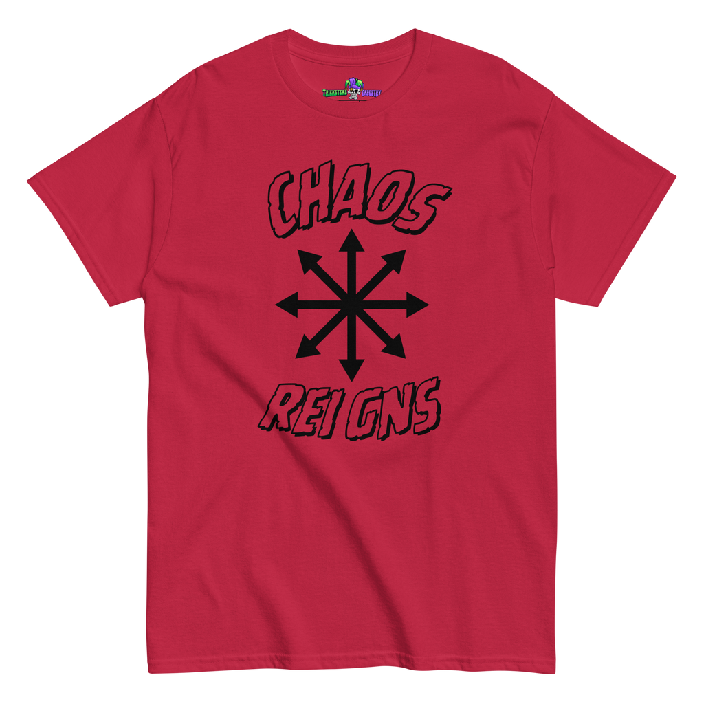 Chaos Reigns Tee Red Front