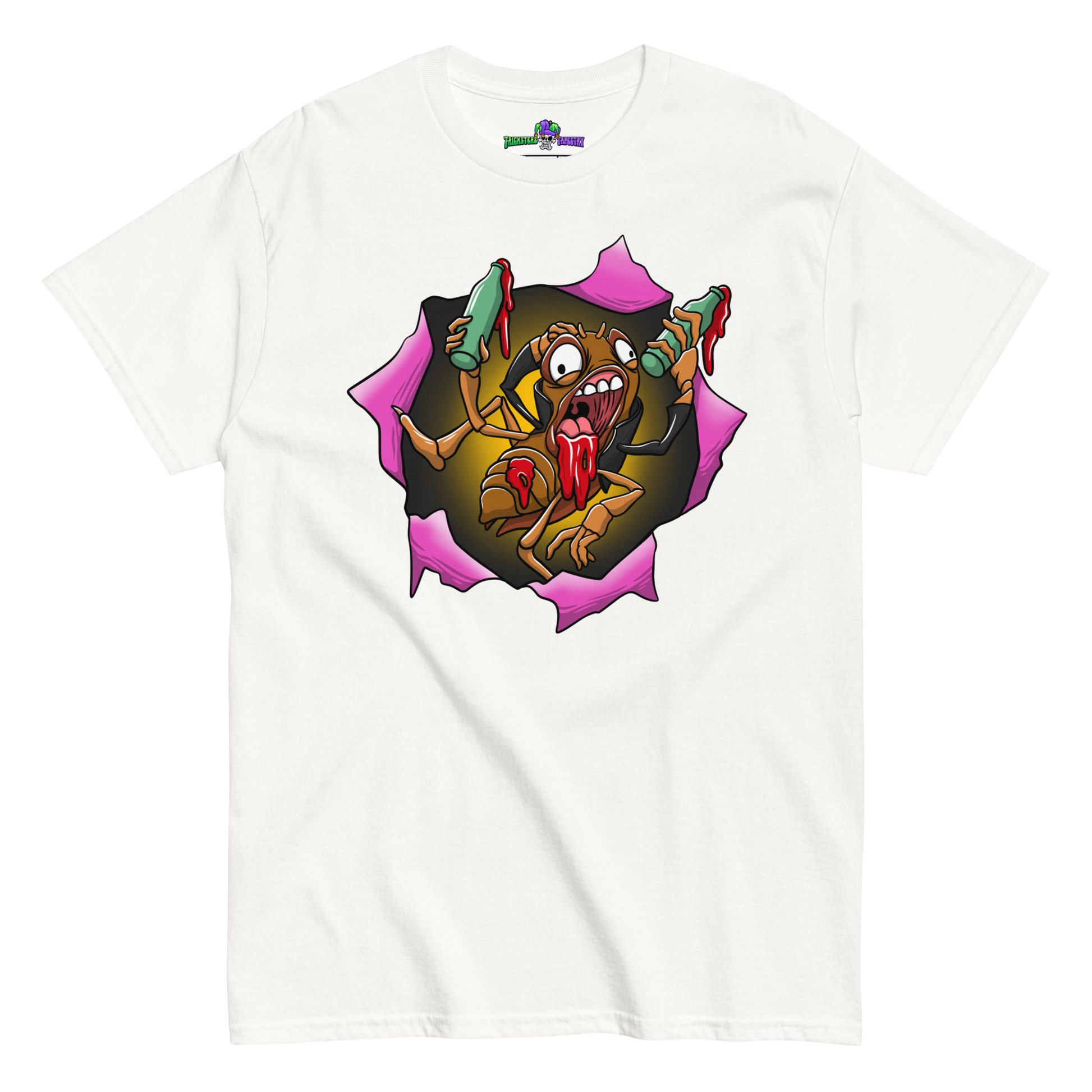 Blood Roach Tee White Front