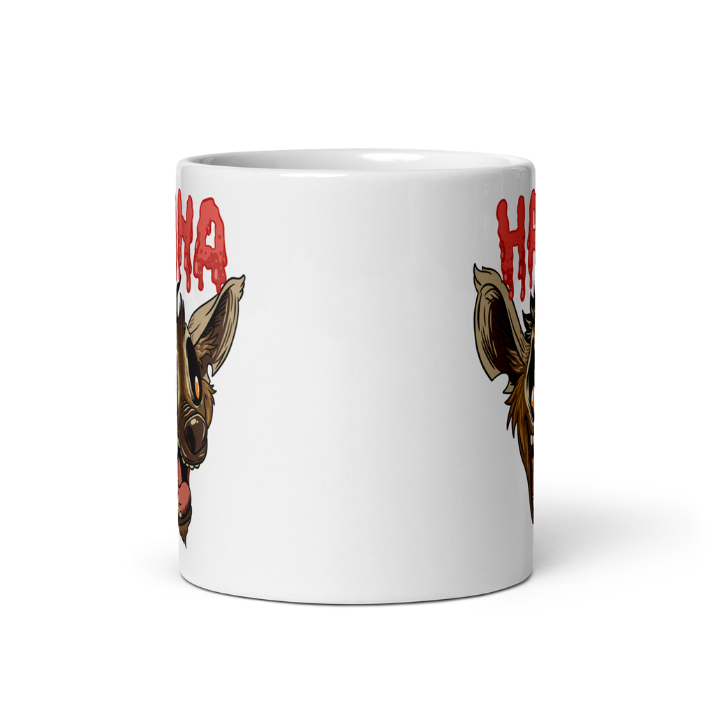 HaHa Hyena Ceramic Mug 11 oz front