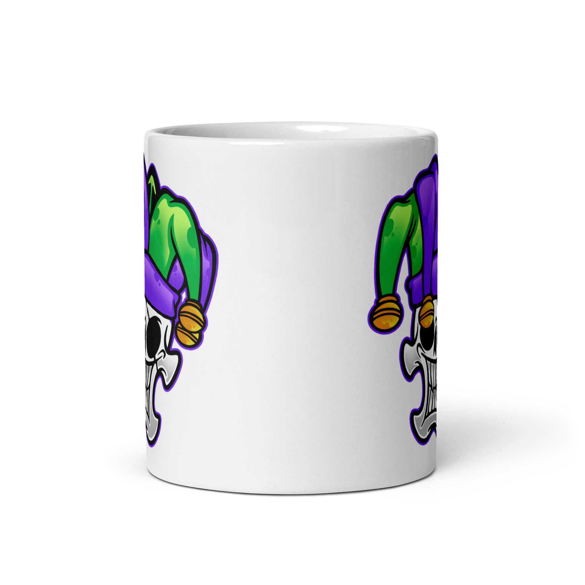Jester Ceramic Mug 11 oz front 