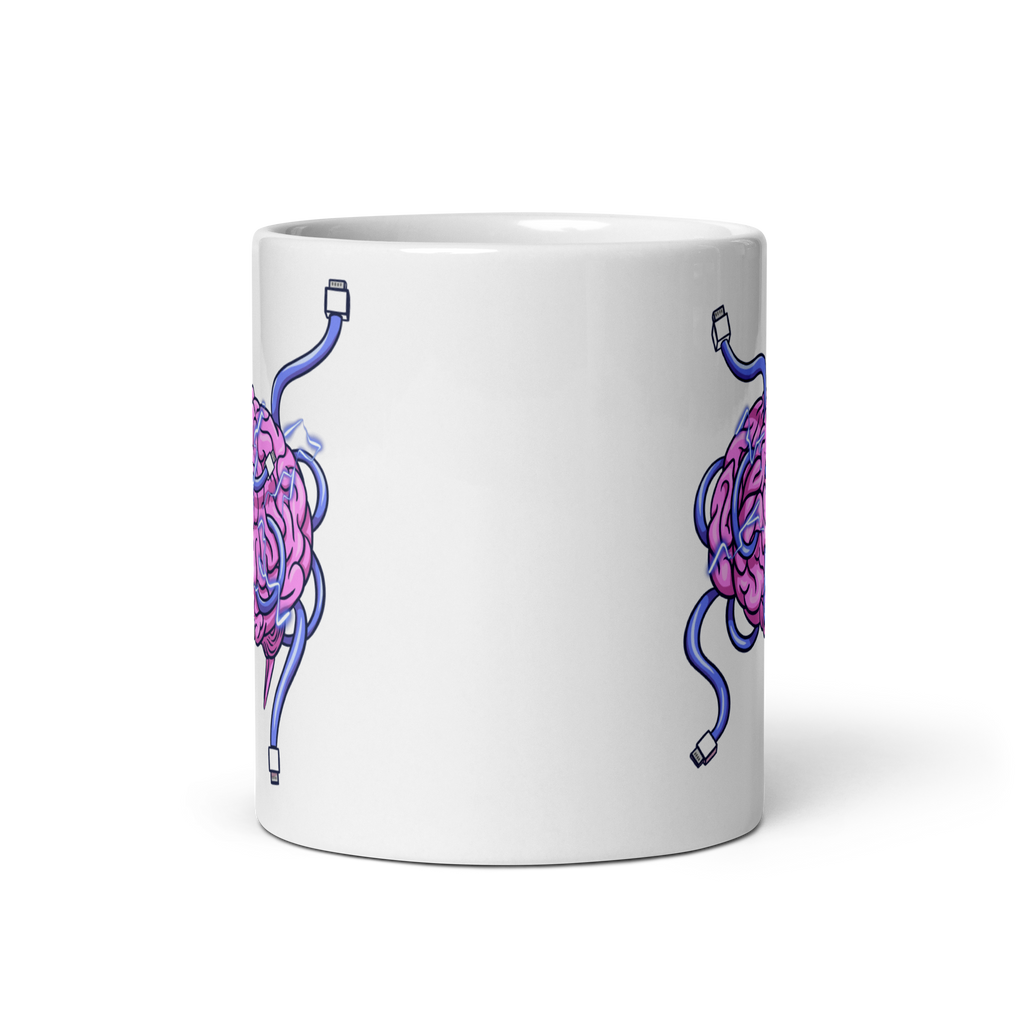 Wired Brain Ceramic Mug 11 oz front