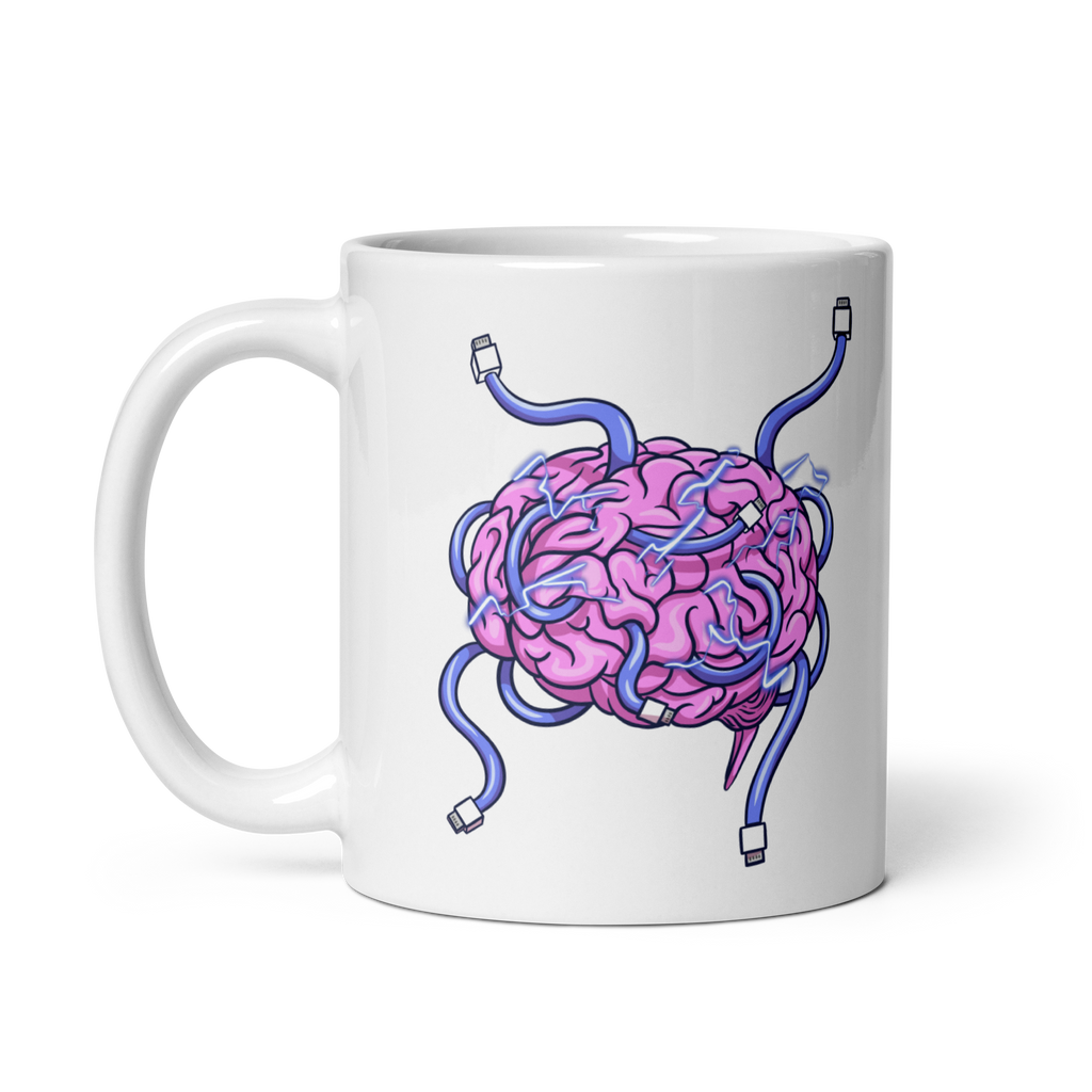 Wired Brain Ceramic Mug 11 oz right side