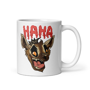 HaHa Hyena Ceramic Mug 11 oz left side