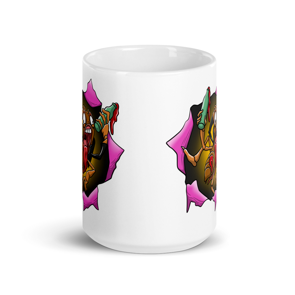 Blood Roach Ceramic Mug 15 oz front