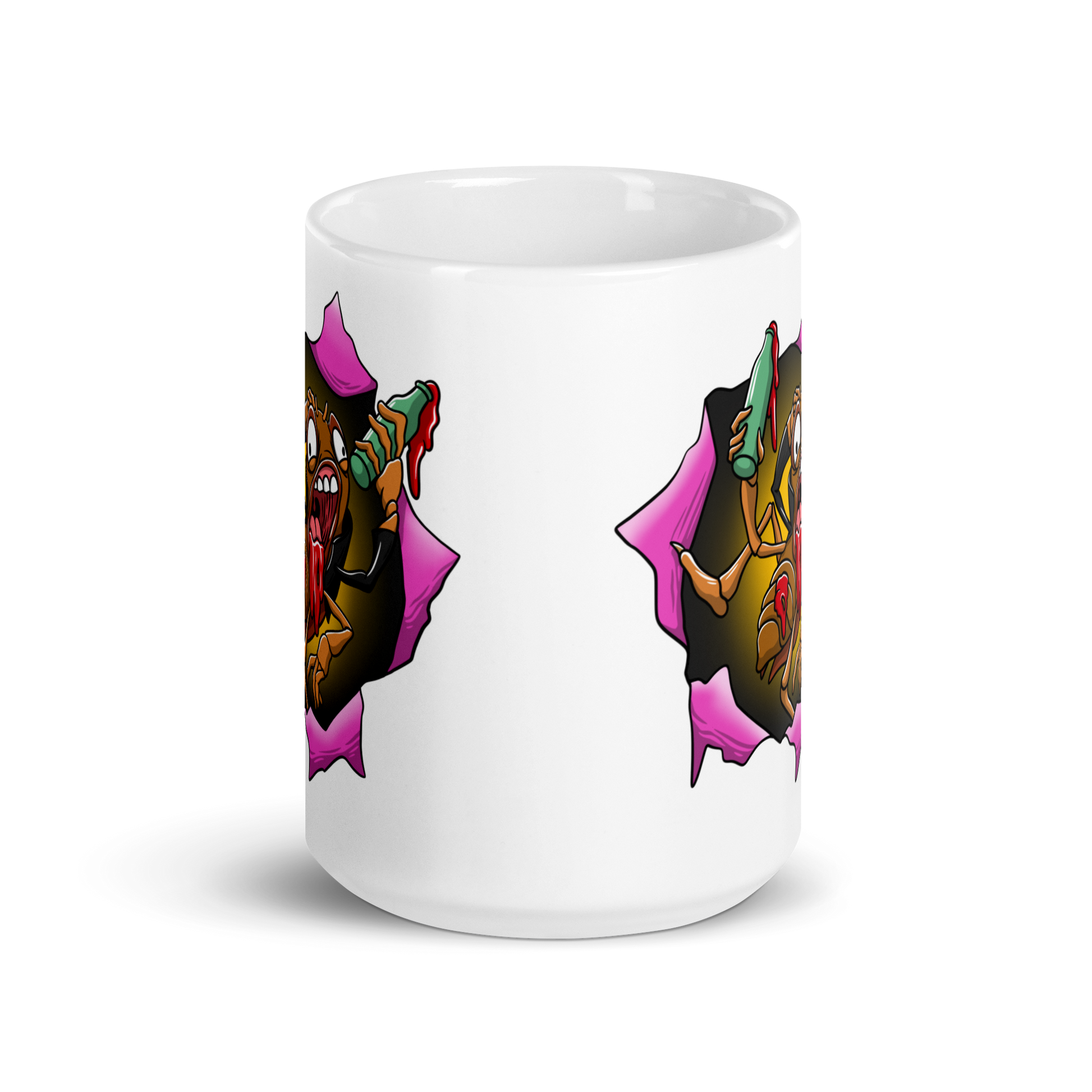 Blood Roach Ceramic Mug 15 oz front