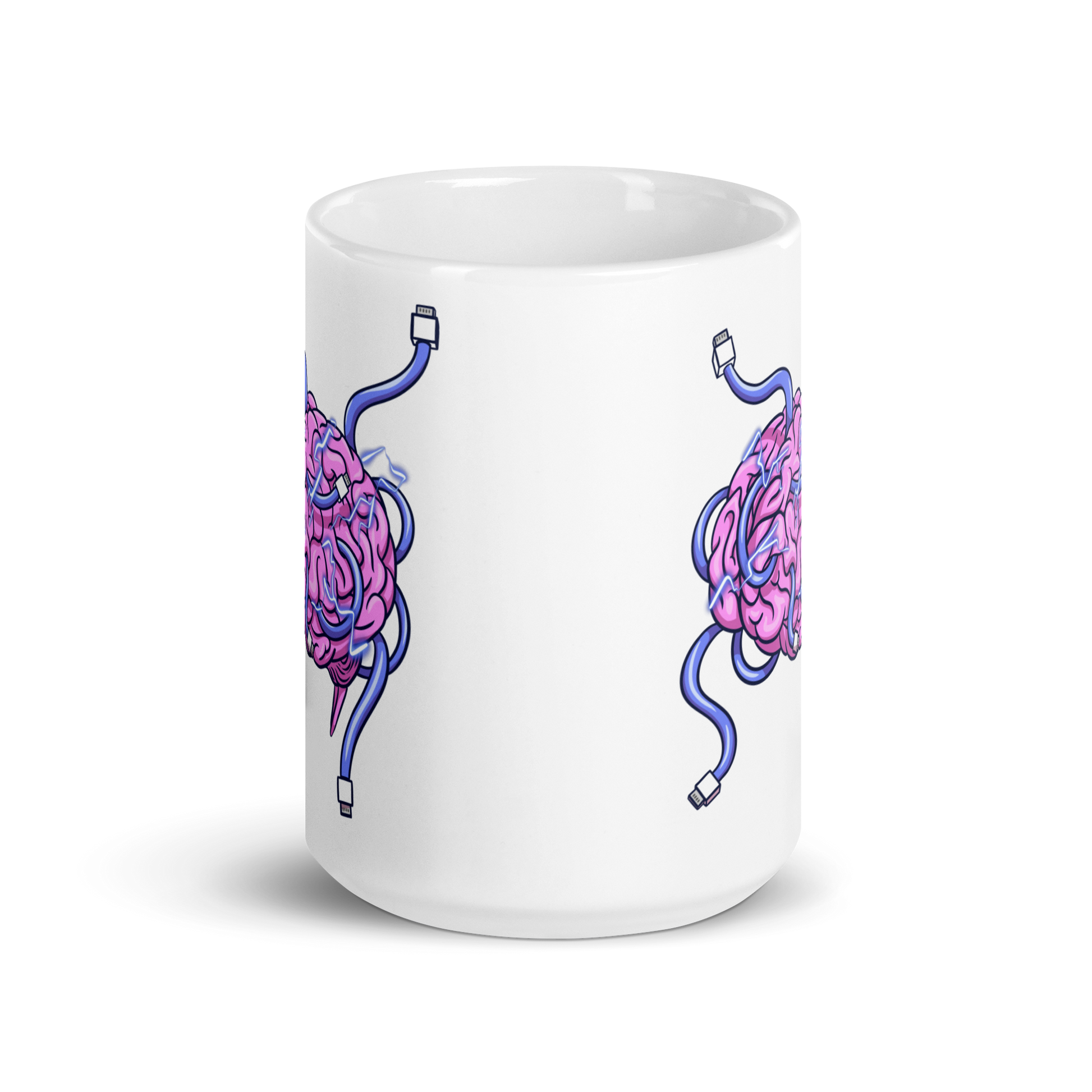 Wired Brain Ceramic Mug 15 oz front