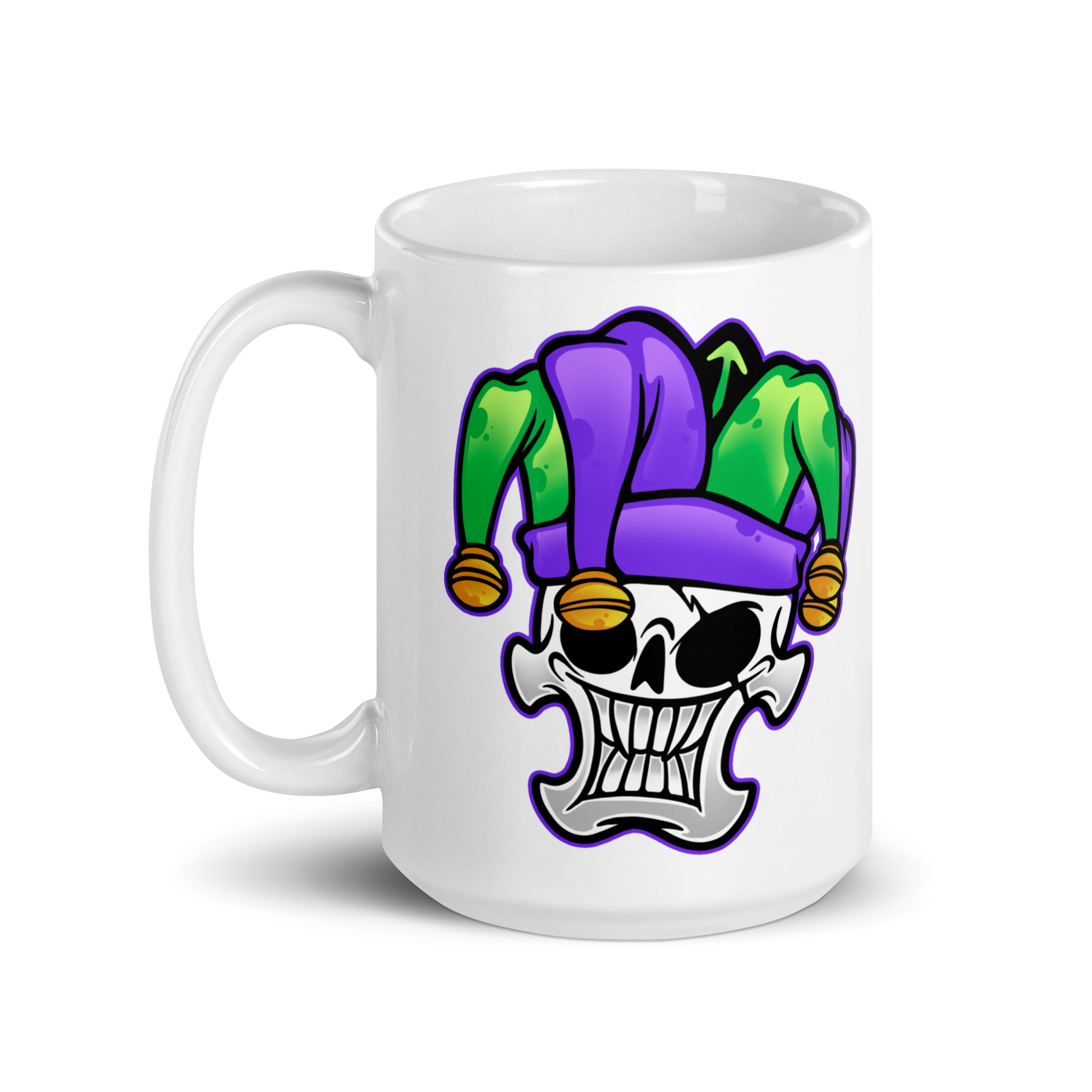 Jester Ceramic Mug 15 oz right side