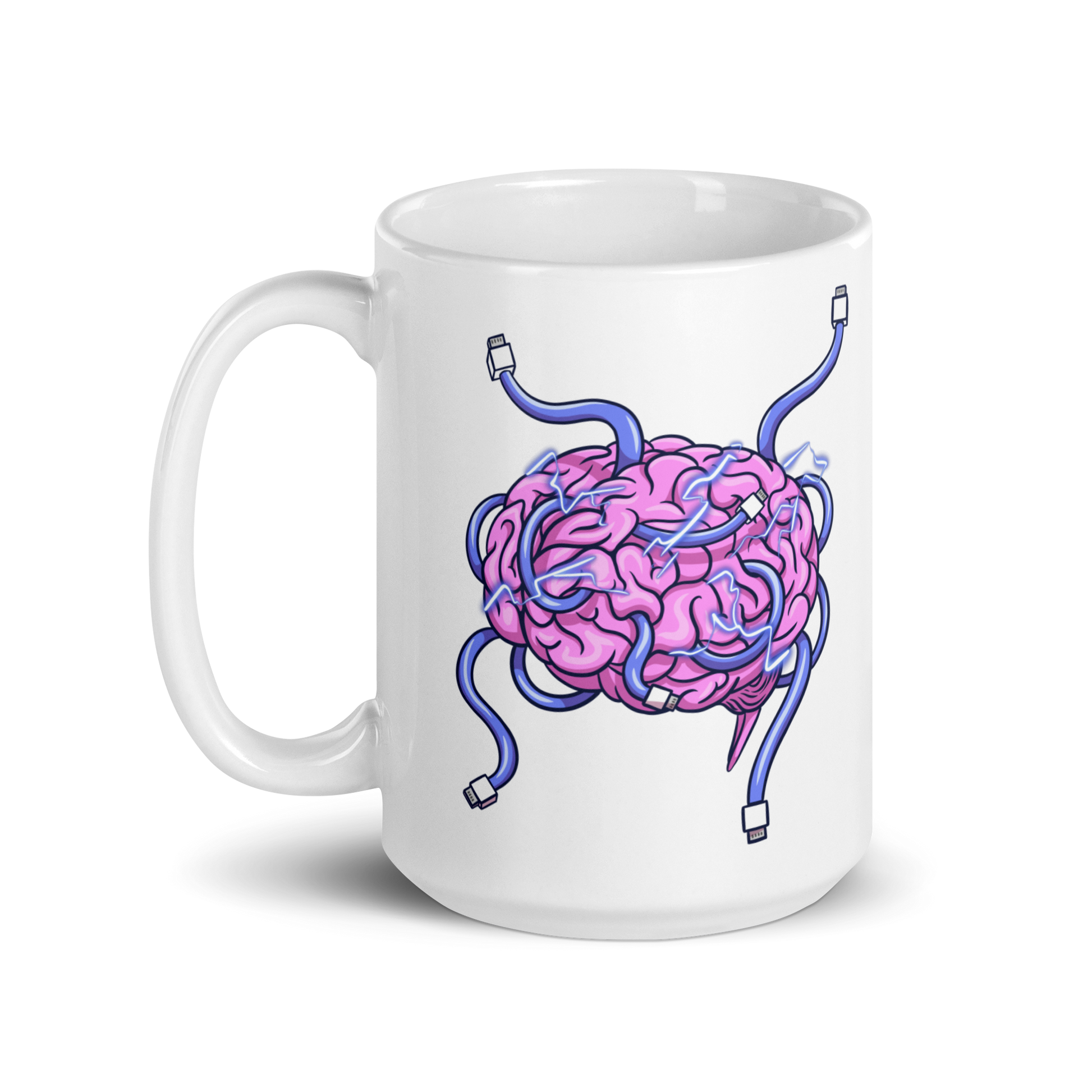 Wired Brain Ceramic Mug 15 oz right side