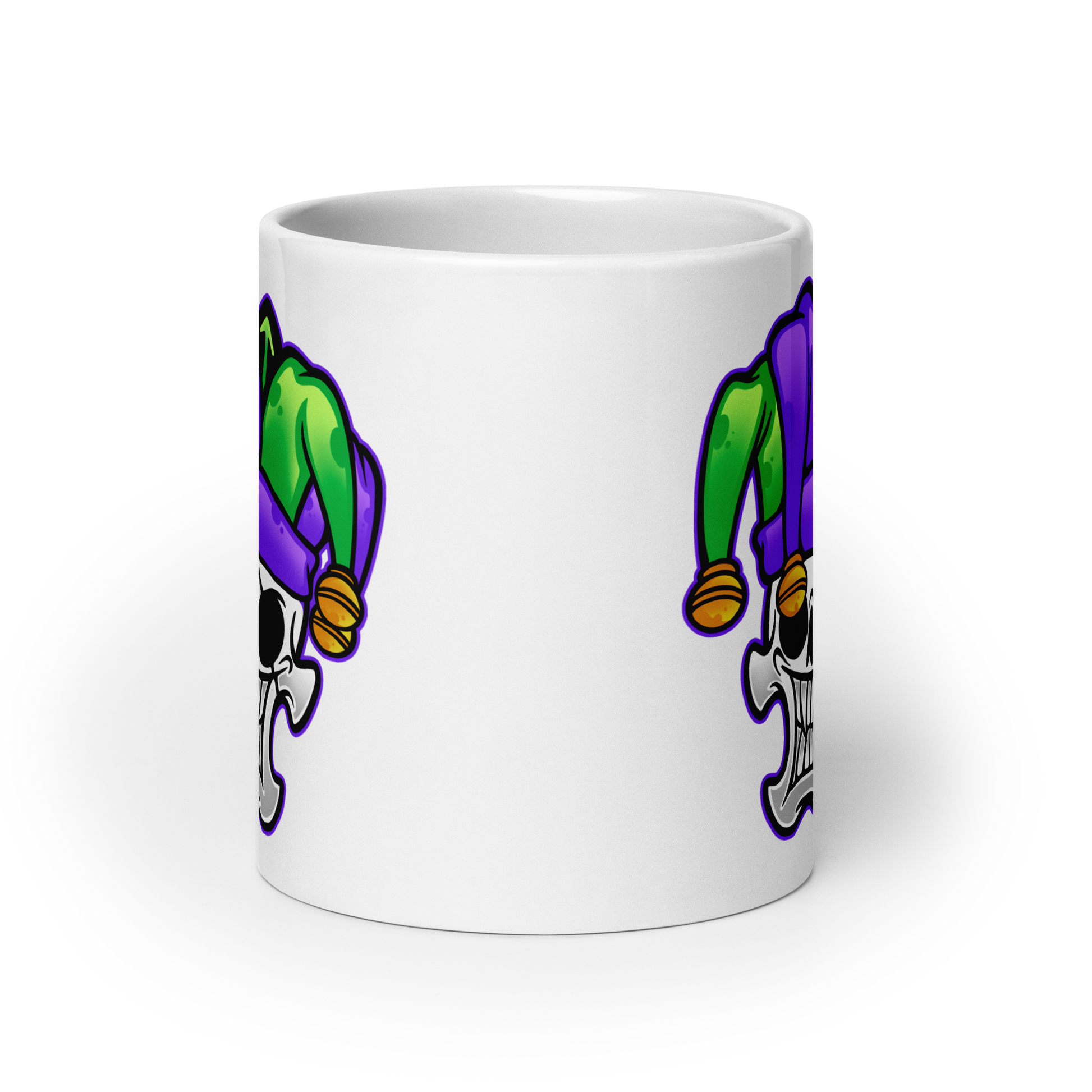 Jester Ceramic Mug 20 oz front