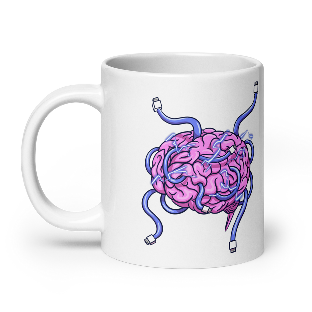 Wired Brain Ceramic Mug 20 oz right side