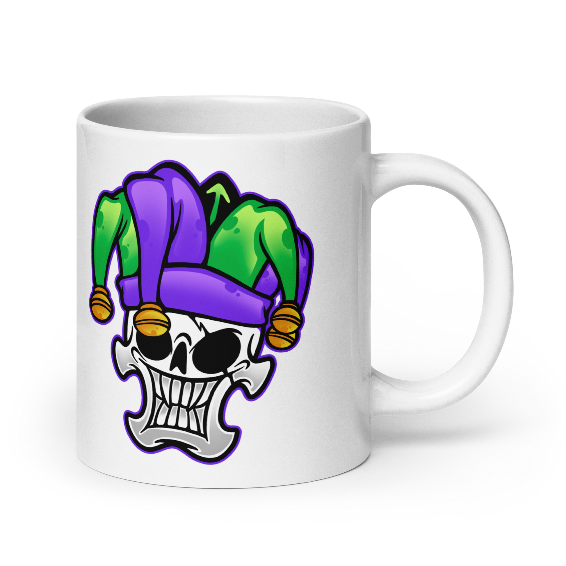 Jester Ceramic Mug 20 oz left side